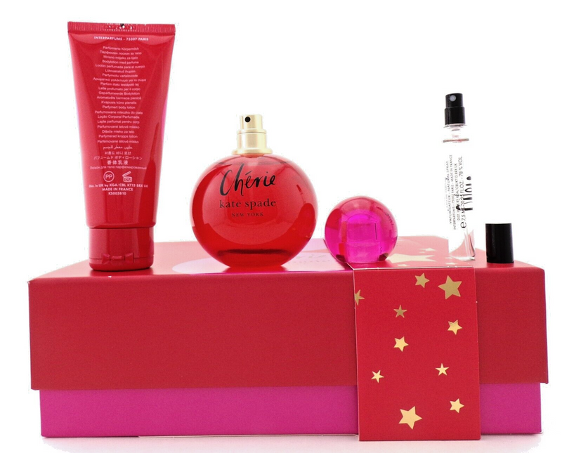 CHERIE by Kate Spade 3.3oz & 0.25oz EDP Spray + 3.3oz B/Lotion. New Women's SET