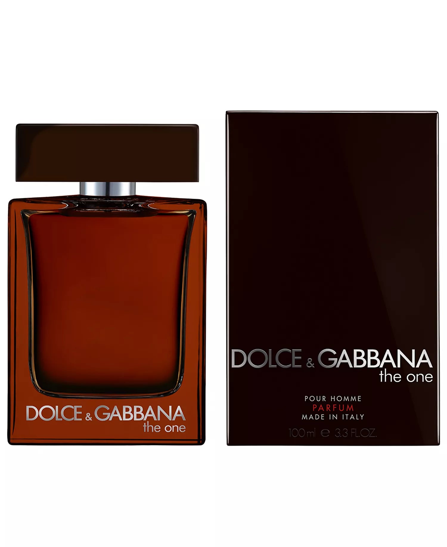 Dolce & Gabbana perfume bottle and packaging on a white background