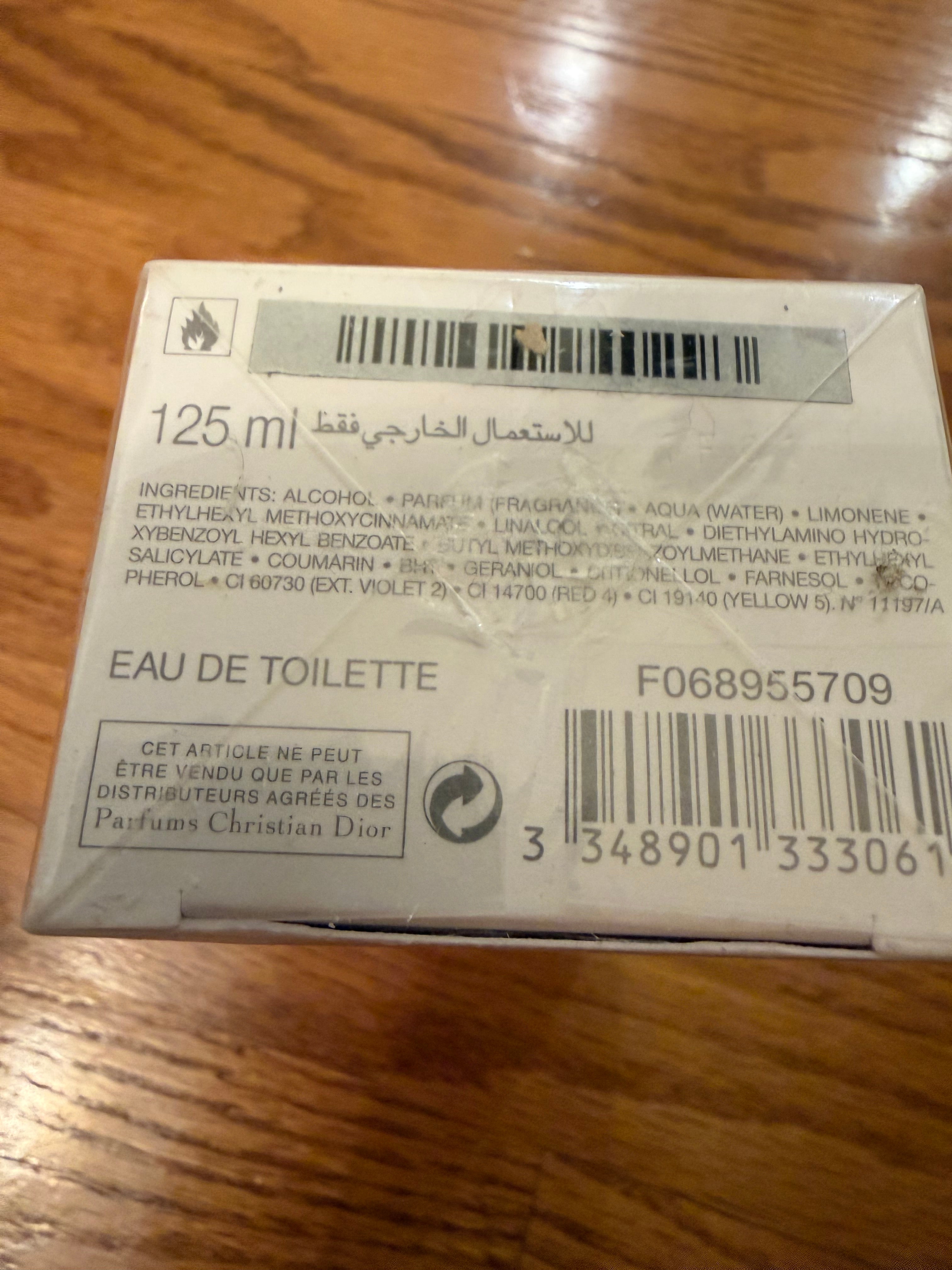 Dior Homme Sport EDT 2012 version Discontinued 125 ml New Sealed