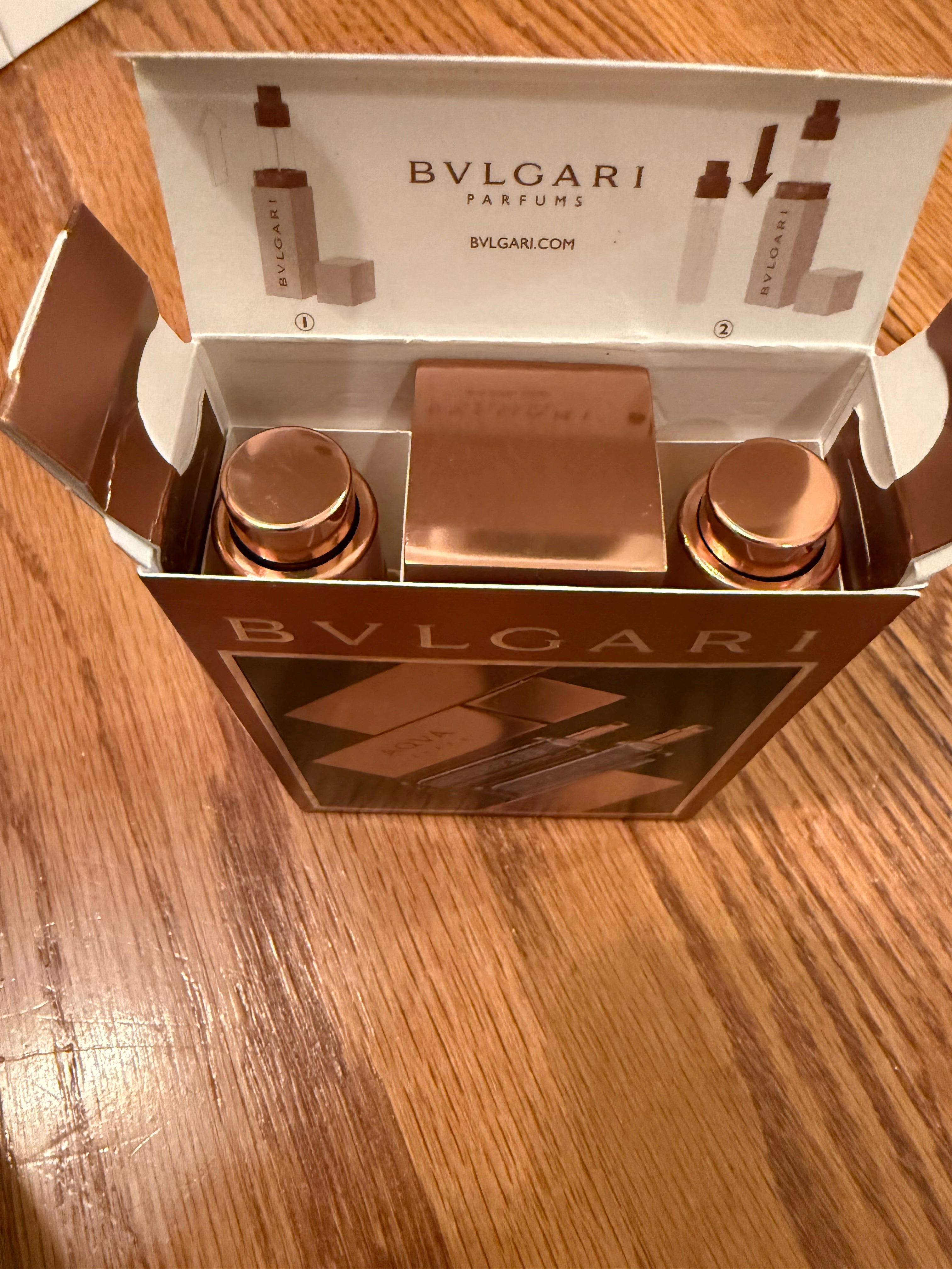 Bvlgari Aqua Amara Travel Spray and case 3x15 ml. Very rare discontinued.