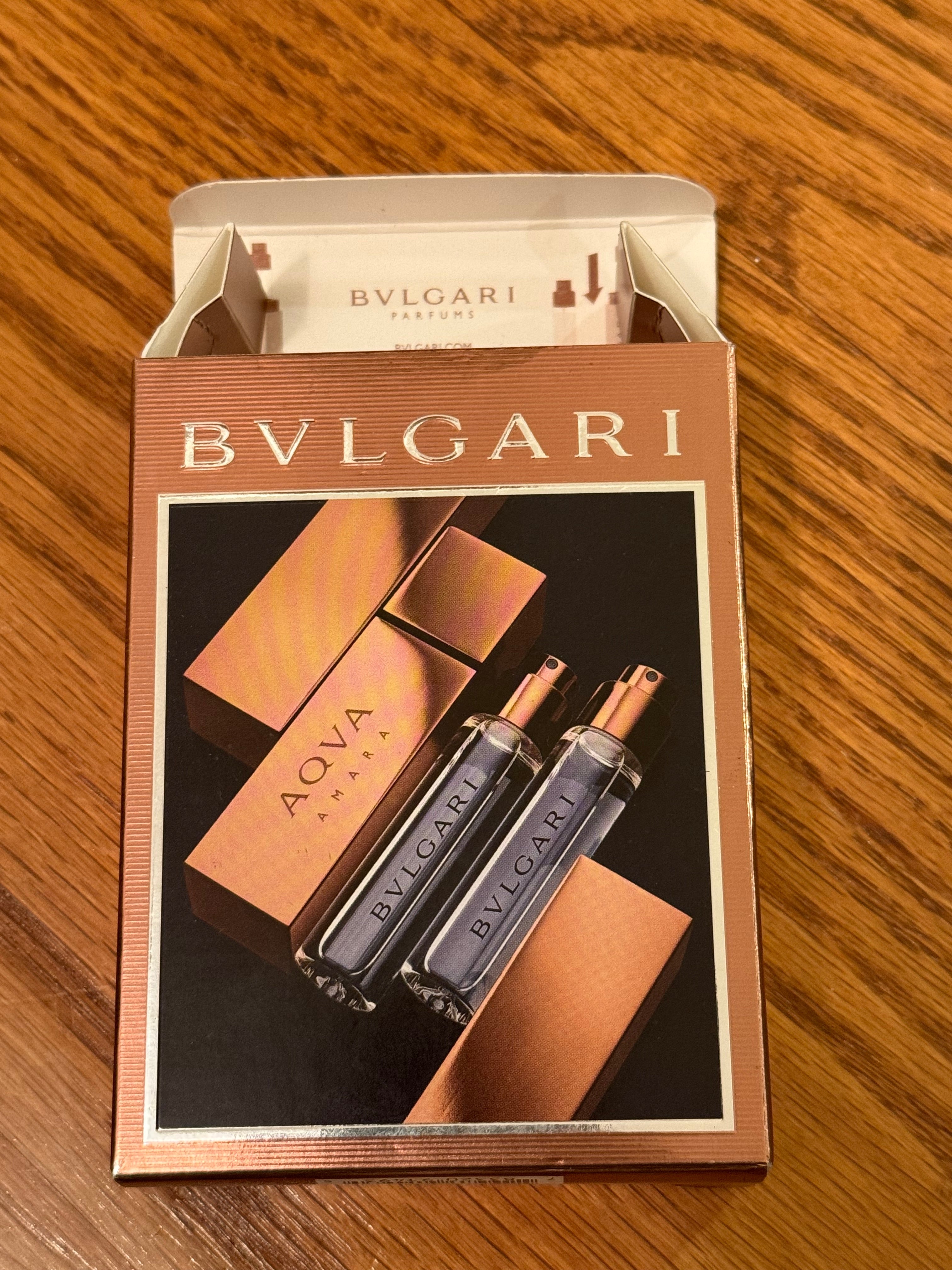 Bvlgari Aqua Amara Travel Spray and case 3x15 ml. Very rare discontinued.