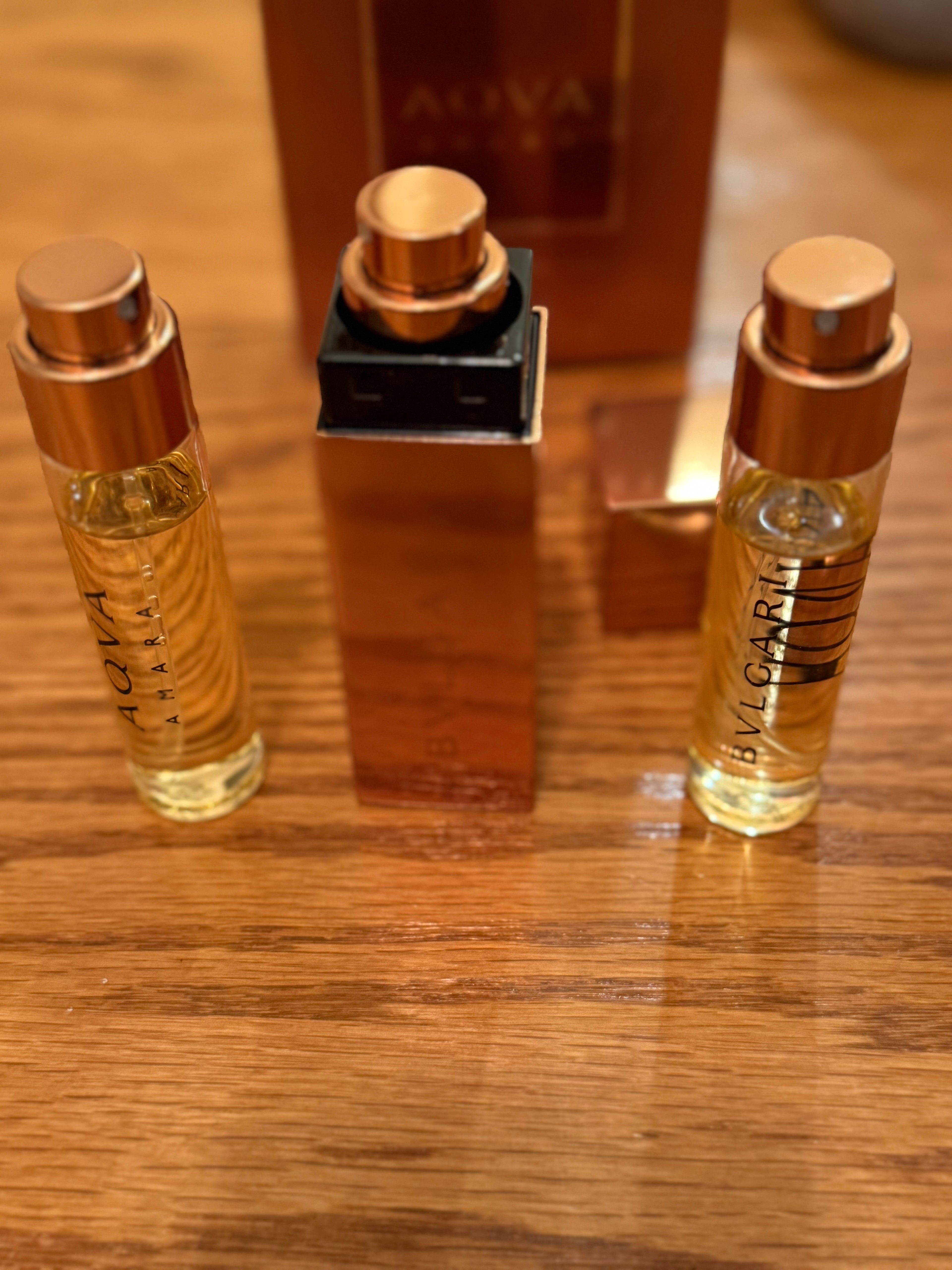 Bvlgari Aqua Amara Travel Spray and case 3x15 ml. Very rare discontinued.