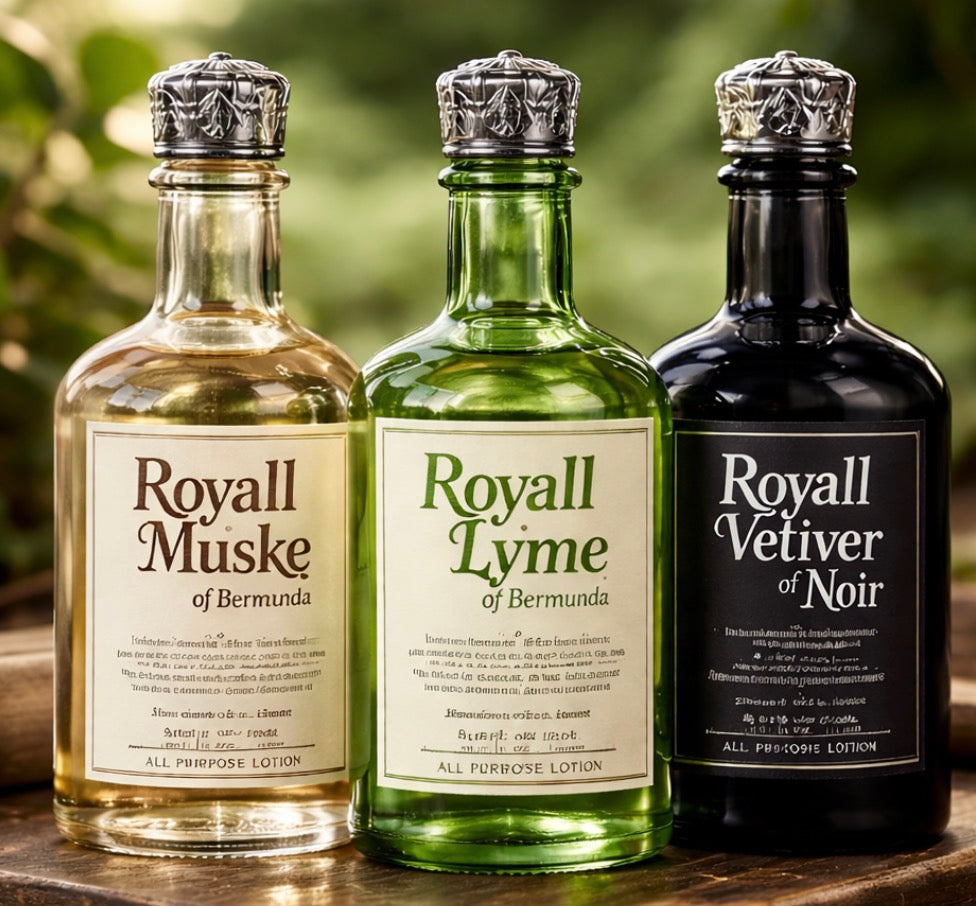 Royall Bermuda Discovery Bundle – Royall Muske, Royall Lyme & Vetiver Noir (3 x 5 ml Samples Decant)