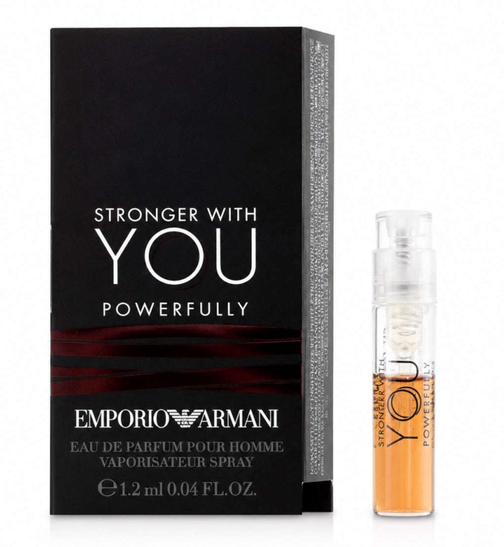 Armani Stronger With You Powerfully EDP Spray Sample Size Vial 1.2 ml