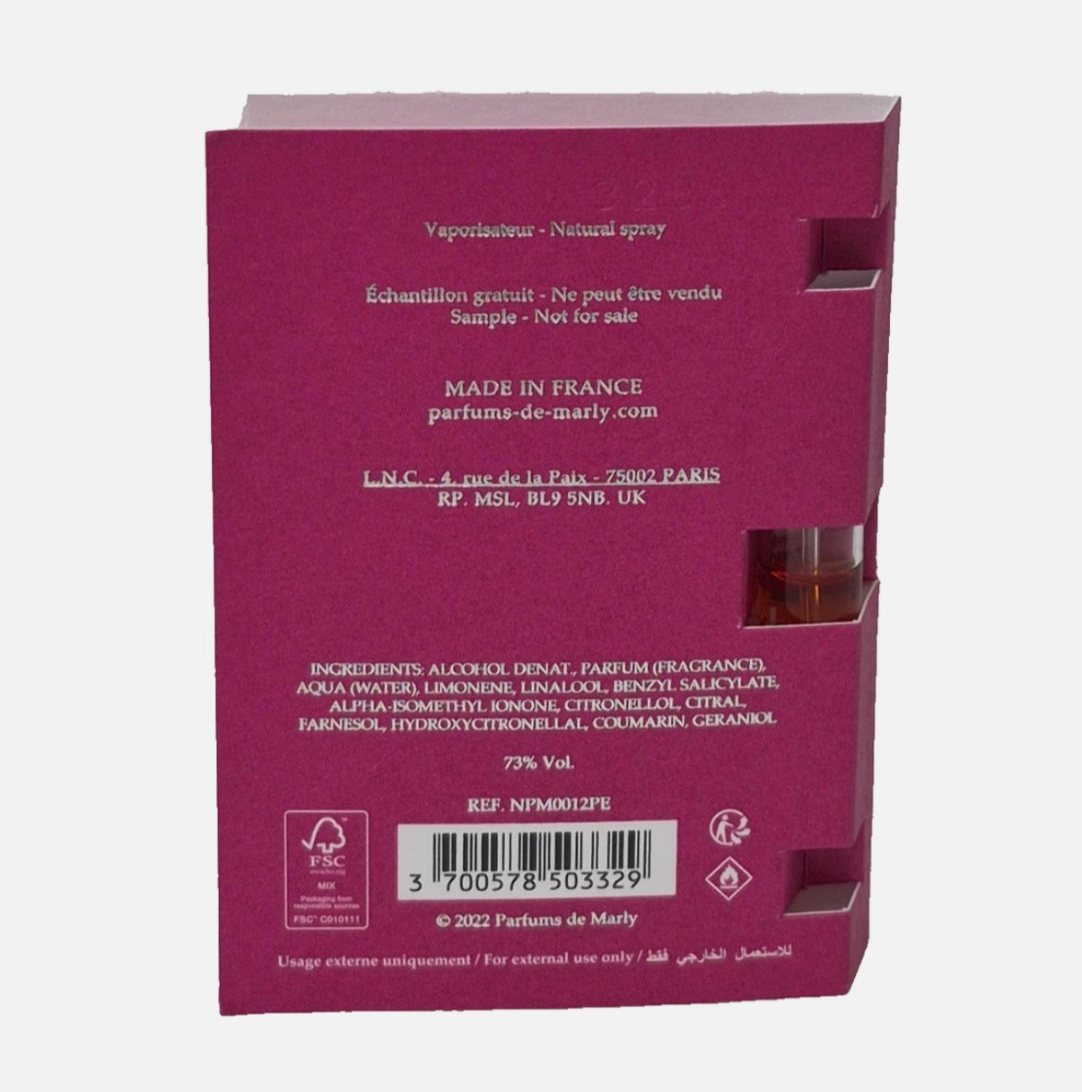 PARFUMS DE MARLY ORIANA WOMEN 0.05 EDP SPRAY VIAL