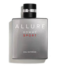 Chanel Allure Homme Sport Eau Extreme perfume bottle on a white background