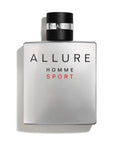 Chanel Allure Homme Sport perfume bottle on a white background