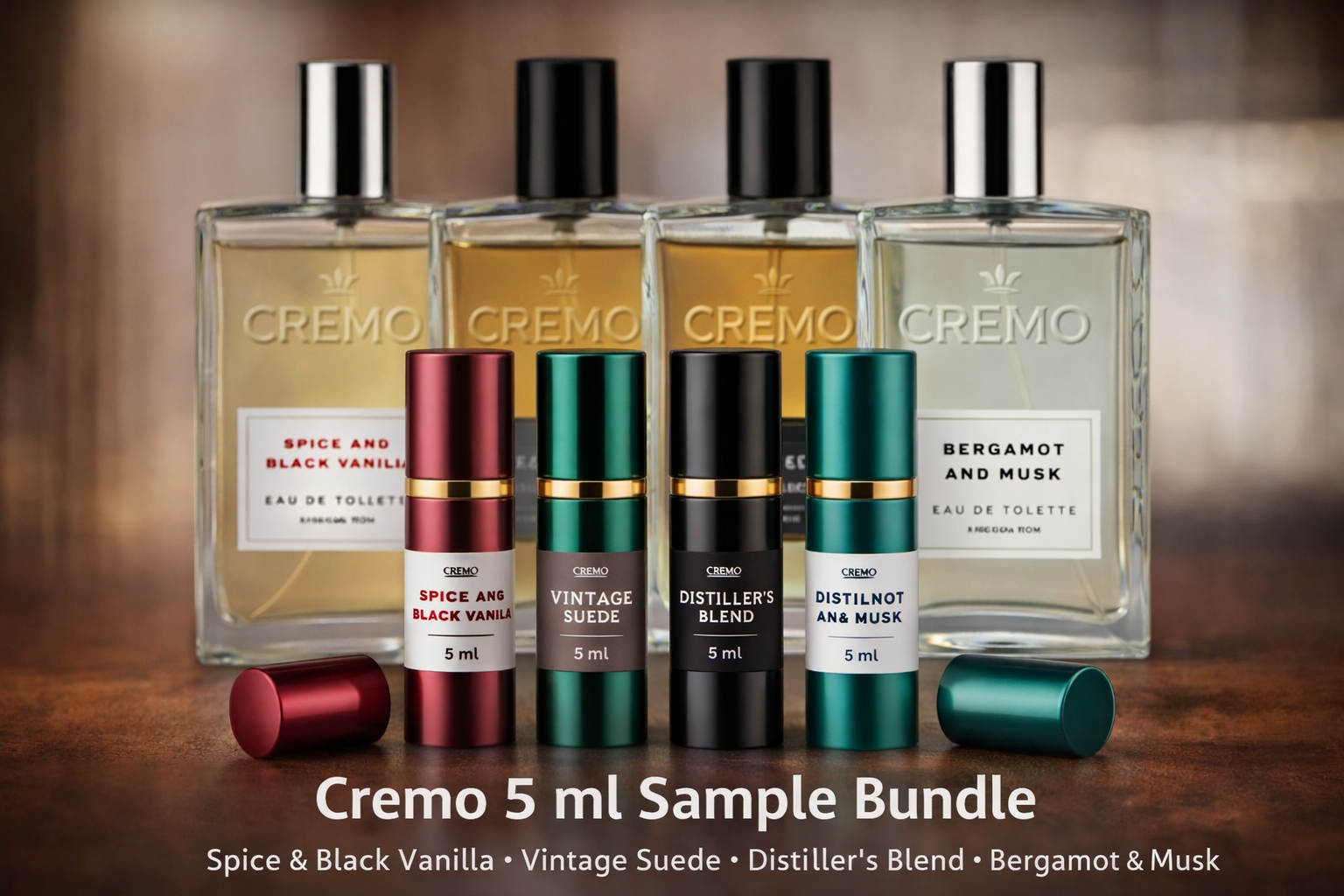 Cremo 5 ml Sample Bundle 5 ml Travel Spray Decant