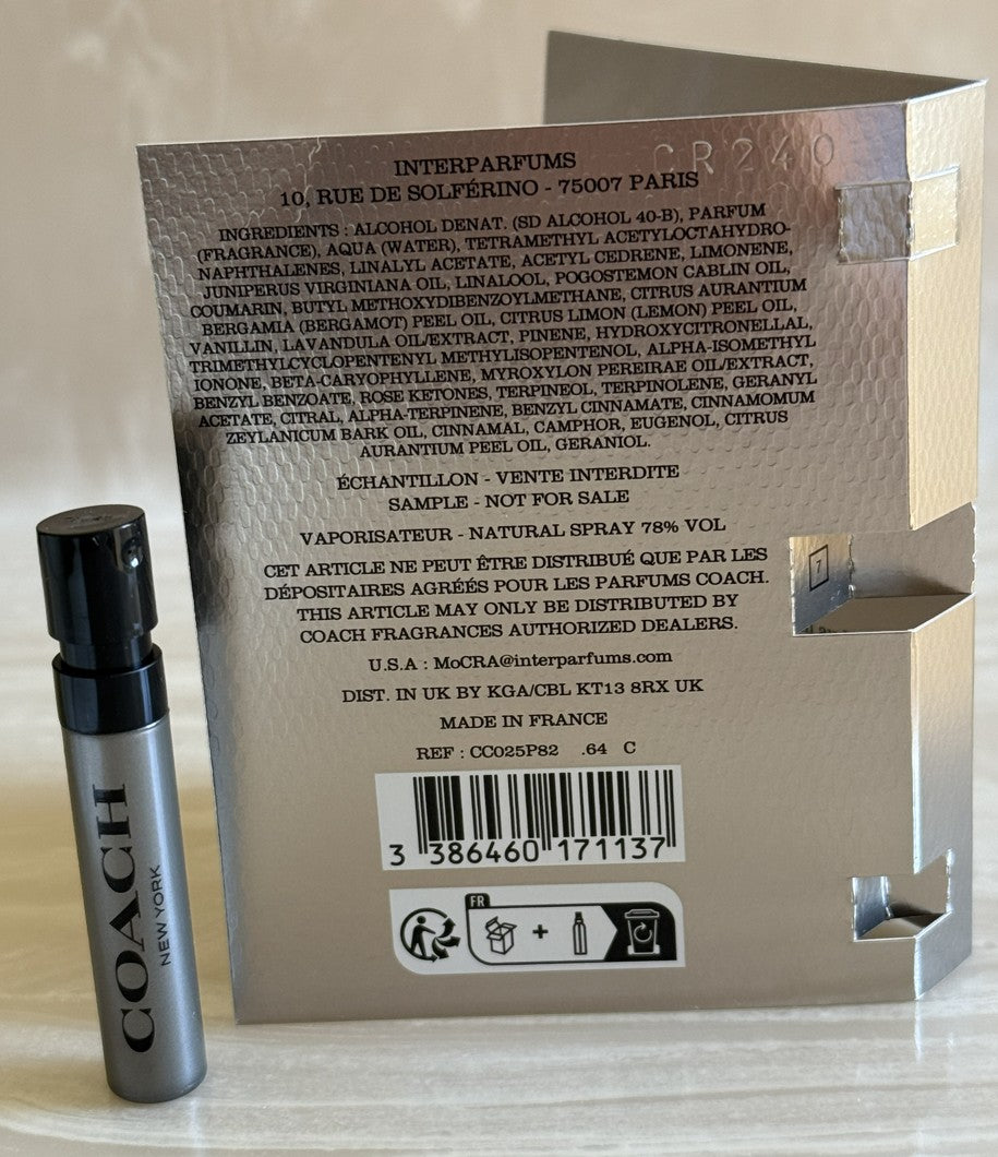 Coach Pure Platinum Parufm Mini Spray Vial 1.2 ml (0.04 oz)