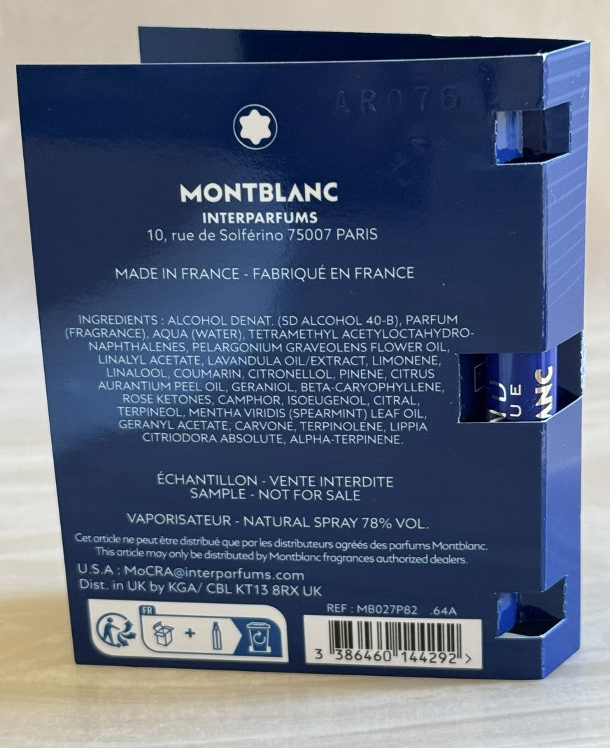 Montblanc Legend Blue Eau de Parfum Mini Spray Vial 1.2 ml (0.04 oz)