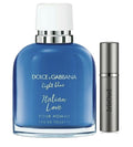 Dolce & Gabbana Light Blue pour Homme Italian Love Discontinued Travel Spray Decant