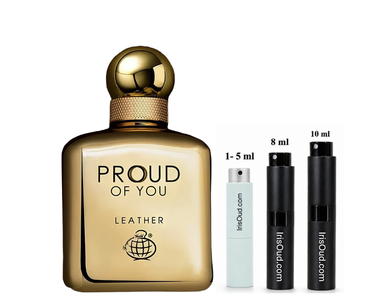 Fragrance World Proud of You Leather Travel Spray Decant