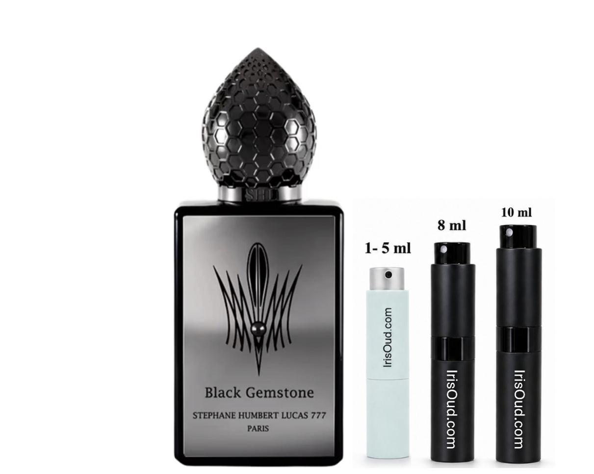 Stephane Humbert Lucas Black Gemstone Travel Spray Decant
