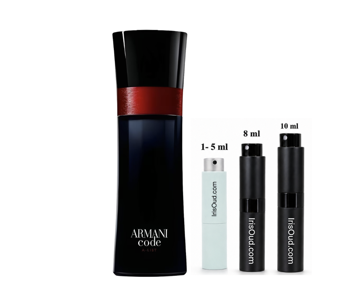 Armani Code A-List  EDT Discontinued Travel Spray Decant