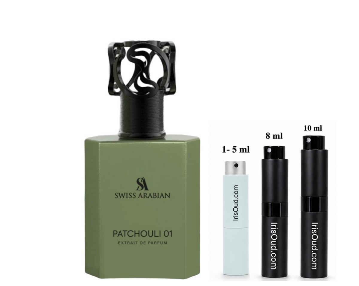 Swiss Arabian Patchouli 01 Extrait De Parfum Travel Spray Decant