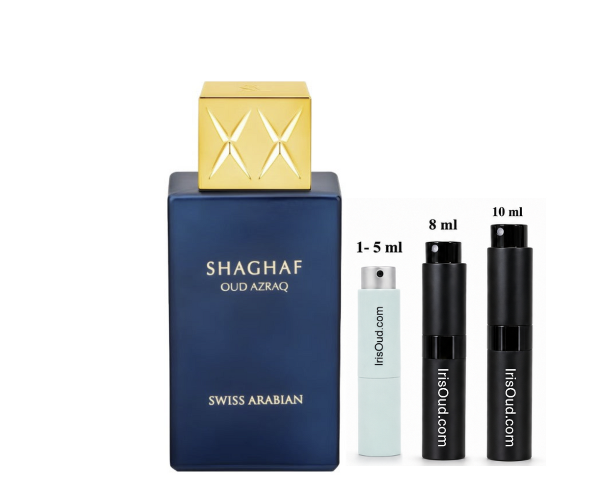 Swiss Arabian Shaghaf Oud Azraq EDP Travel Spray Decant