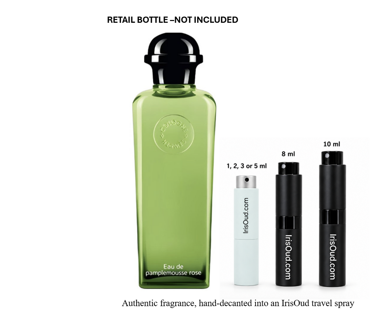 Hermes Eau De Pamplemousse Rose EDC Travel Spray Decant