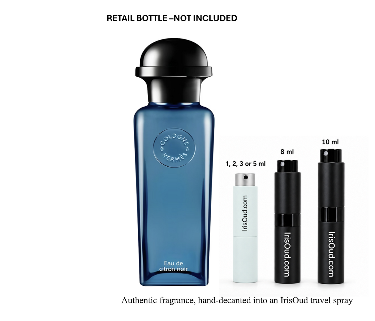 Hermes Eau de Citron Noir Travel Spray Decant