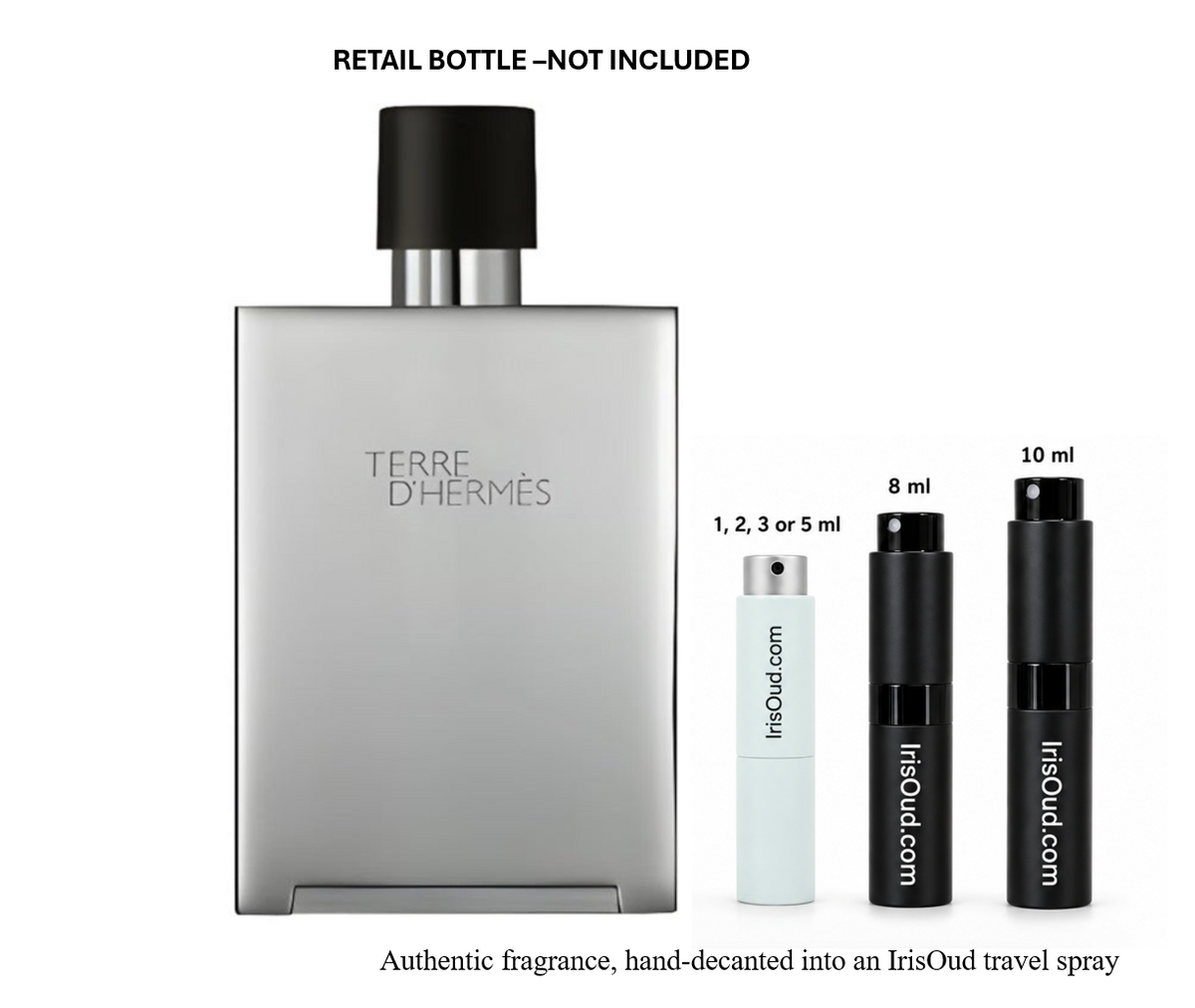 Hermes Terre d'Hermes Metal Flacon Discontinued Travel Spray Decant