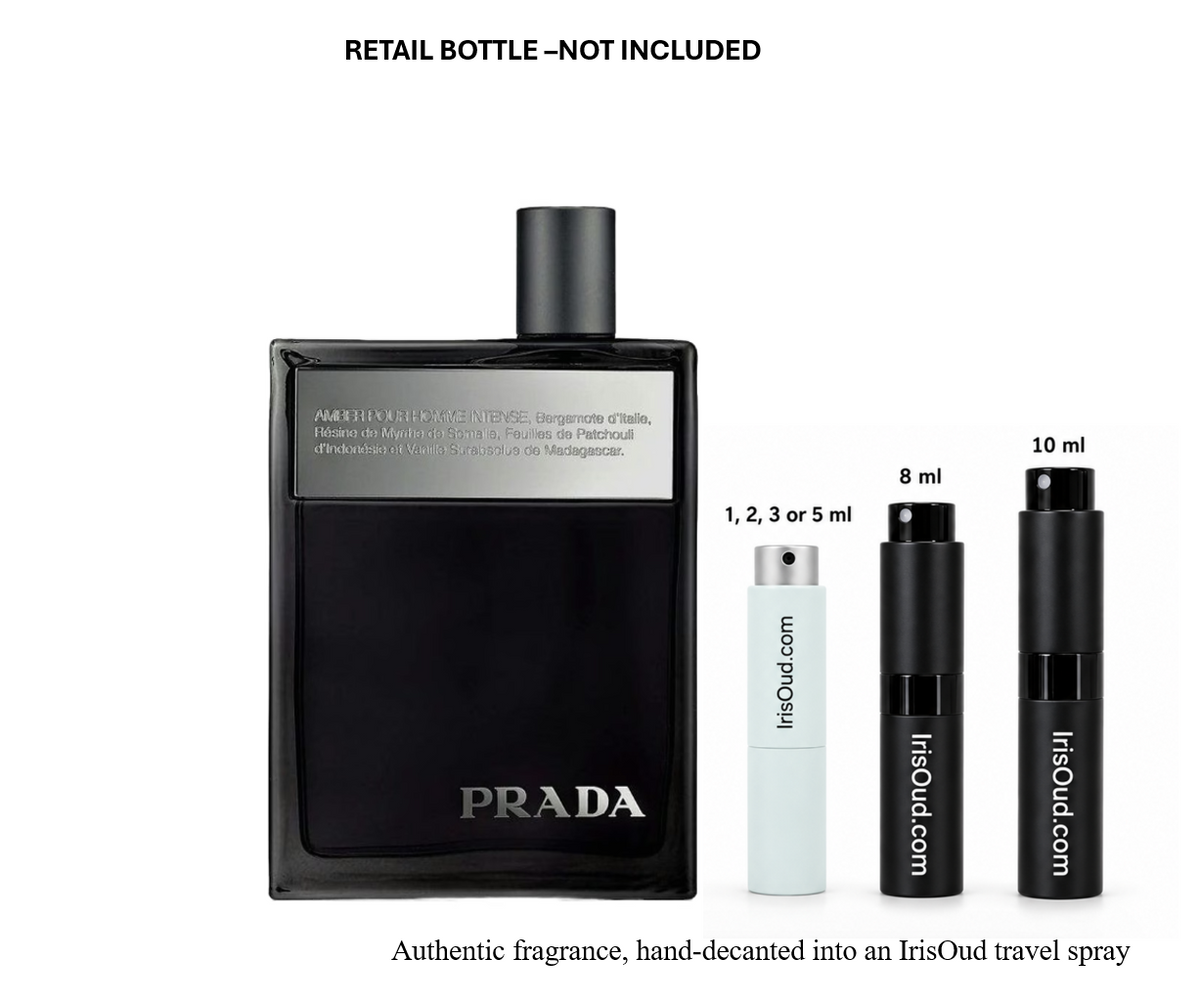 Prada Amber Pour Homme Intense Discontinued Travel Spray Decant