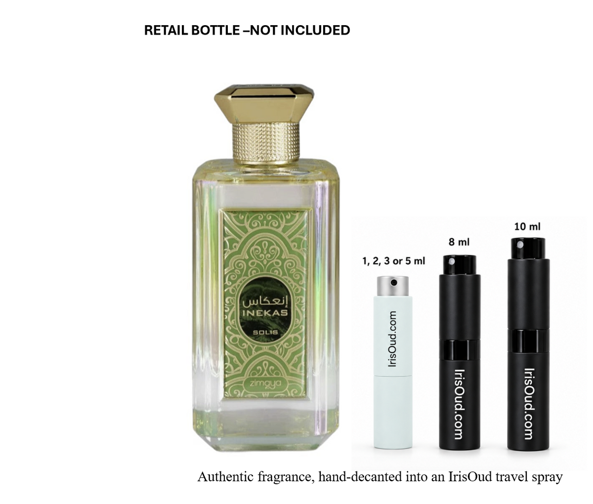 Zimaya INEKAS SOLIS Travel Spray Decant