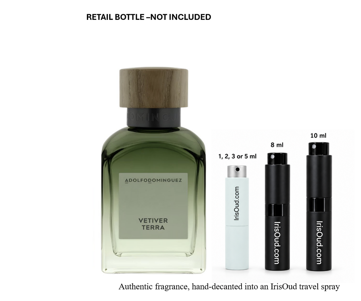 Adolfo Dominguez Vetiver Terra Travel Spray Decant