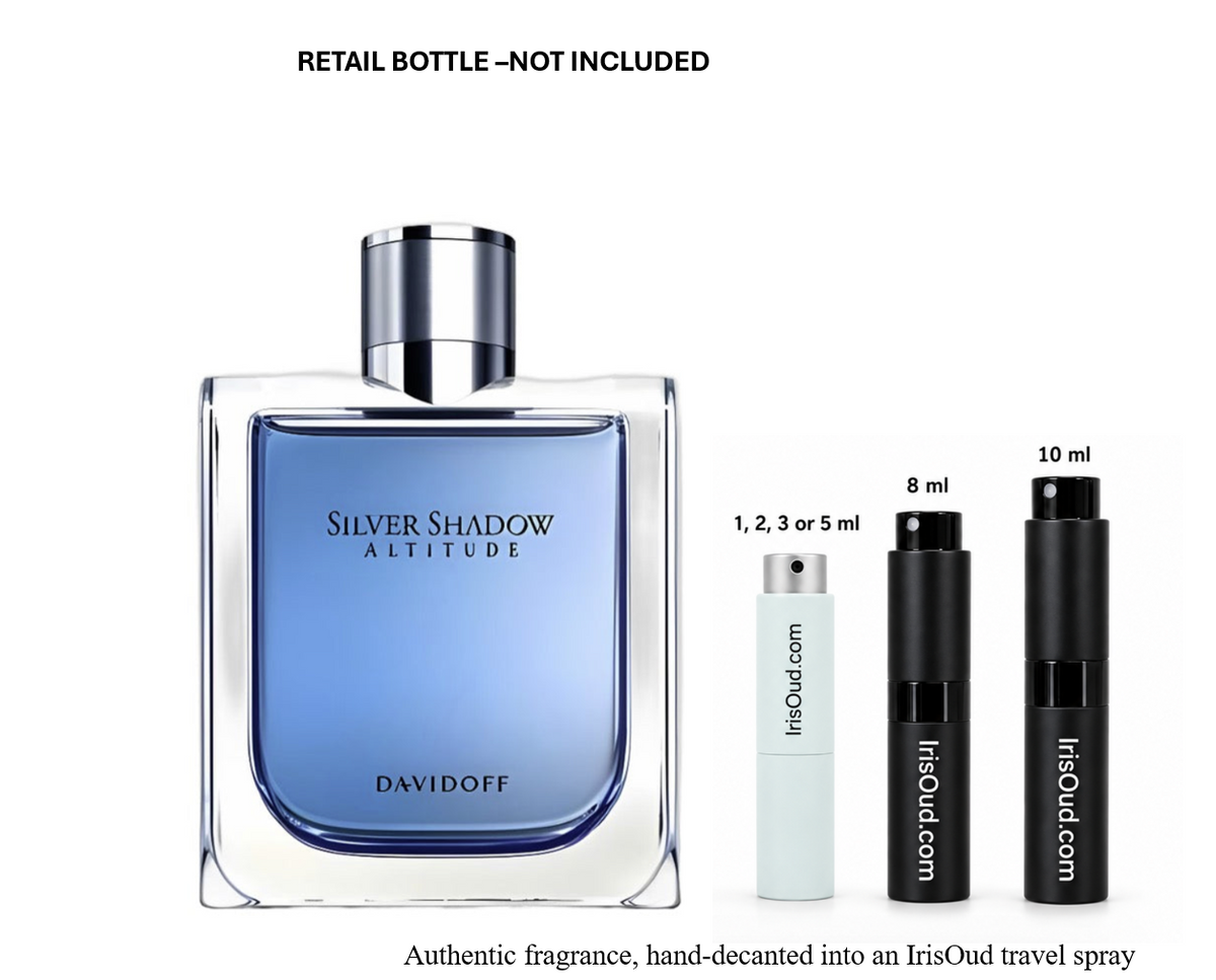 Davidoff Silver Shadow Altitude Discontinued very rare Travel Spray Decant