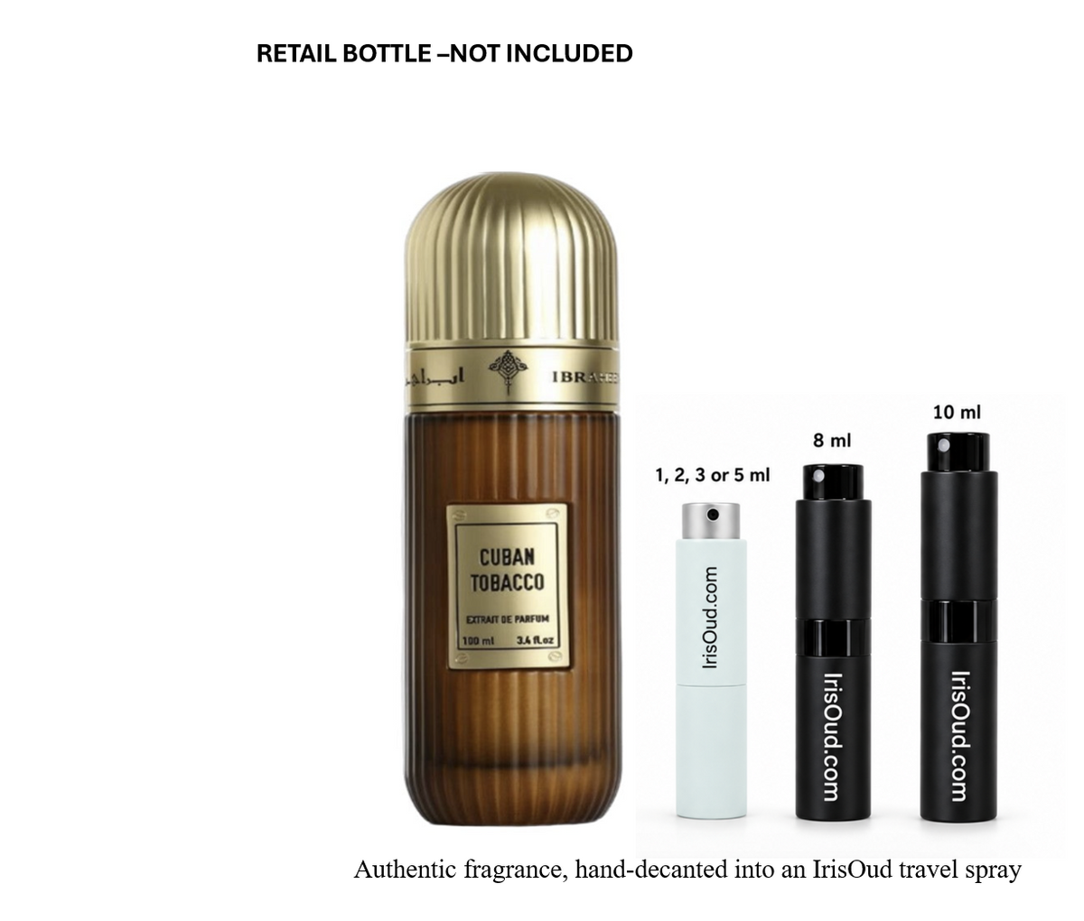 Ibraheem Al Qurashi Cuban Tobacco Travel Spray Decant