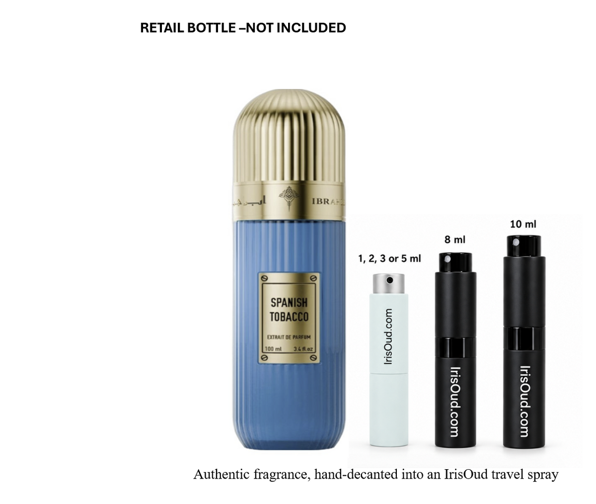 Ibraheem Al Qurashi Spanish Tobacco Travel Spray Decant