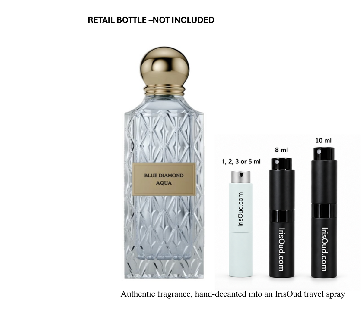 Ibraheem Al Qurashi Blue Diamond Aqua Travel Spray Decant