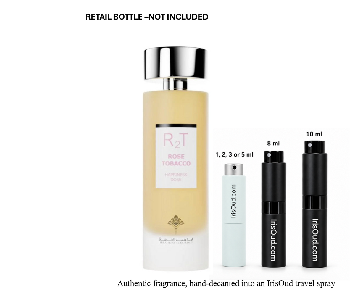 Ibraheem Al Qurashi Happiness Dose Rose Tobacco EDP Travel Spray Decant