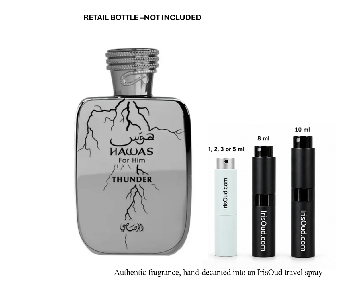 Rasasi Hawas Thunder EDP Travel Spray Decant