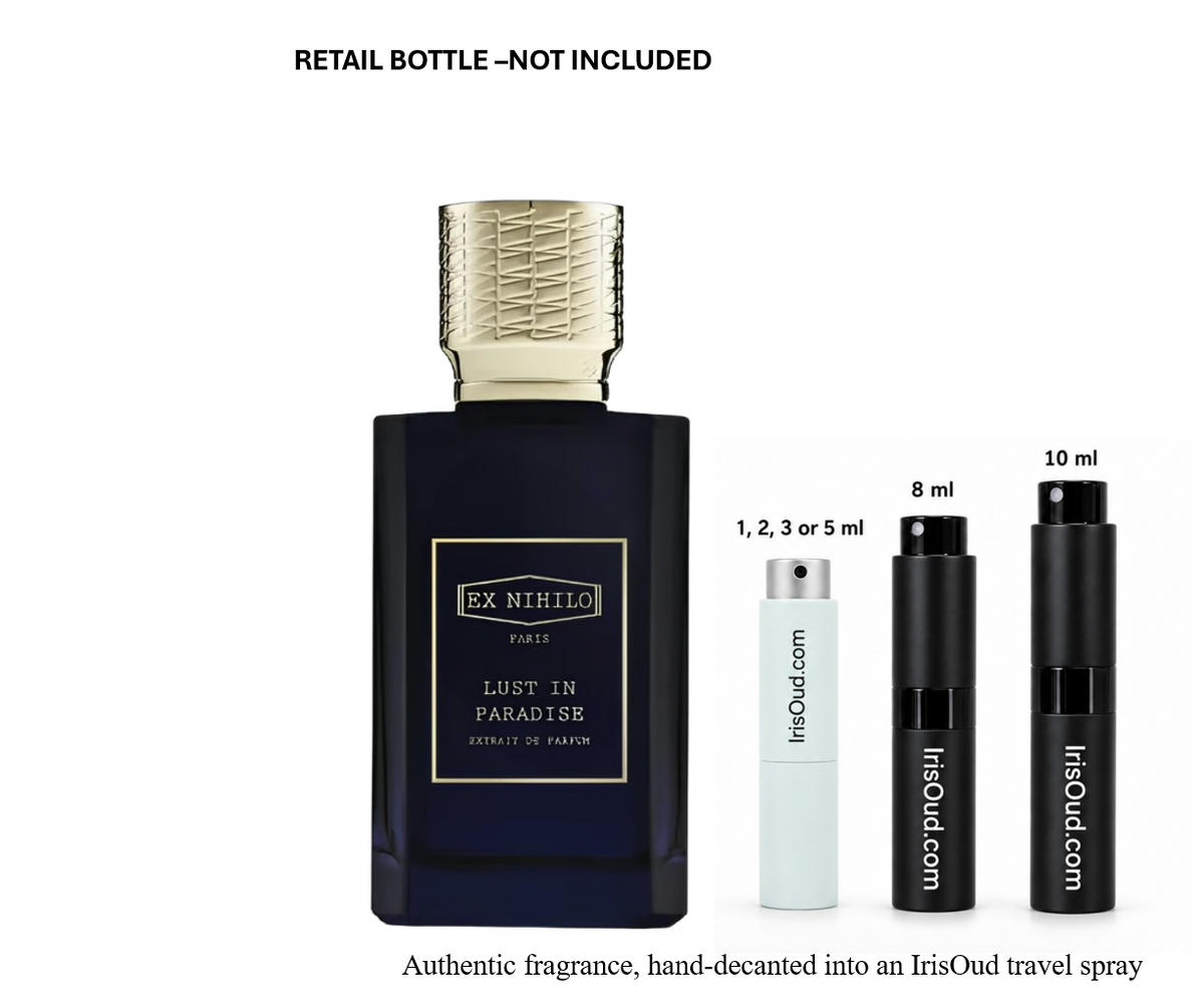 Ex Nihilo Lust in Paradise Extrait Travel Spray Decant