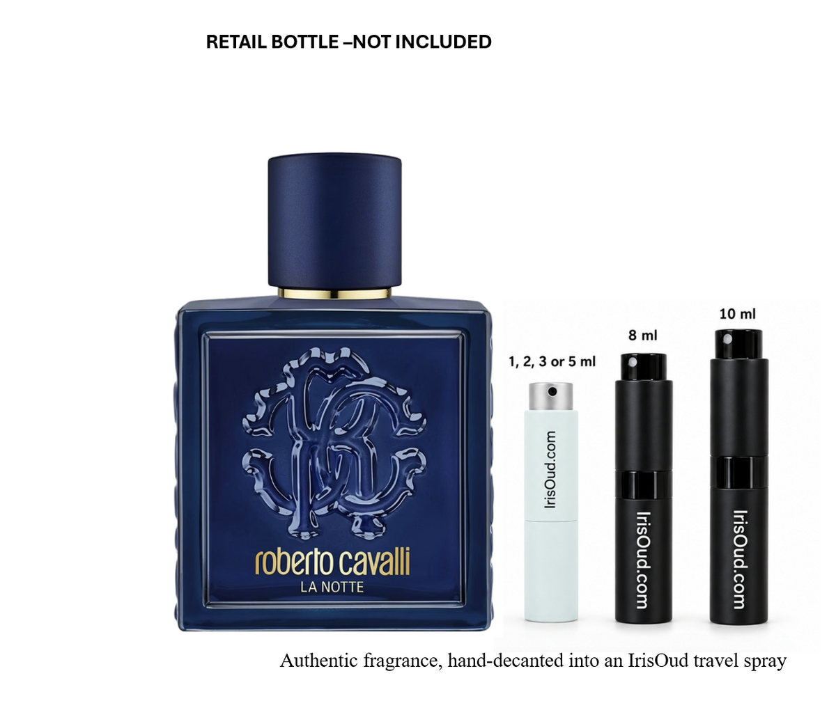Roberto Cavalli Uomo La Notte EDT Discontinued Travel Spray Decant