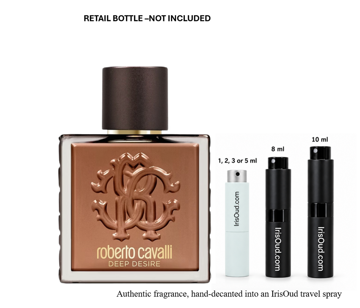 Roberto Cavalli Roberto Cavalli Uomo Deep Desire EDT Discontinued Travel Spray Decant (Copy)