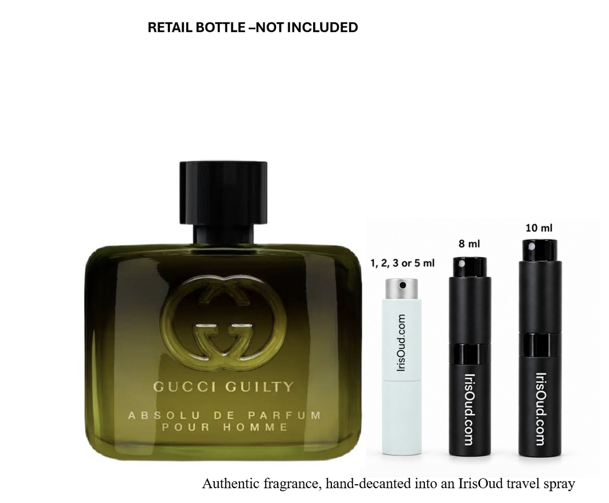 Gucci Guilty Absolu de Parfum Pour Homme Travel Spray Decant