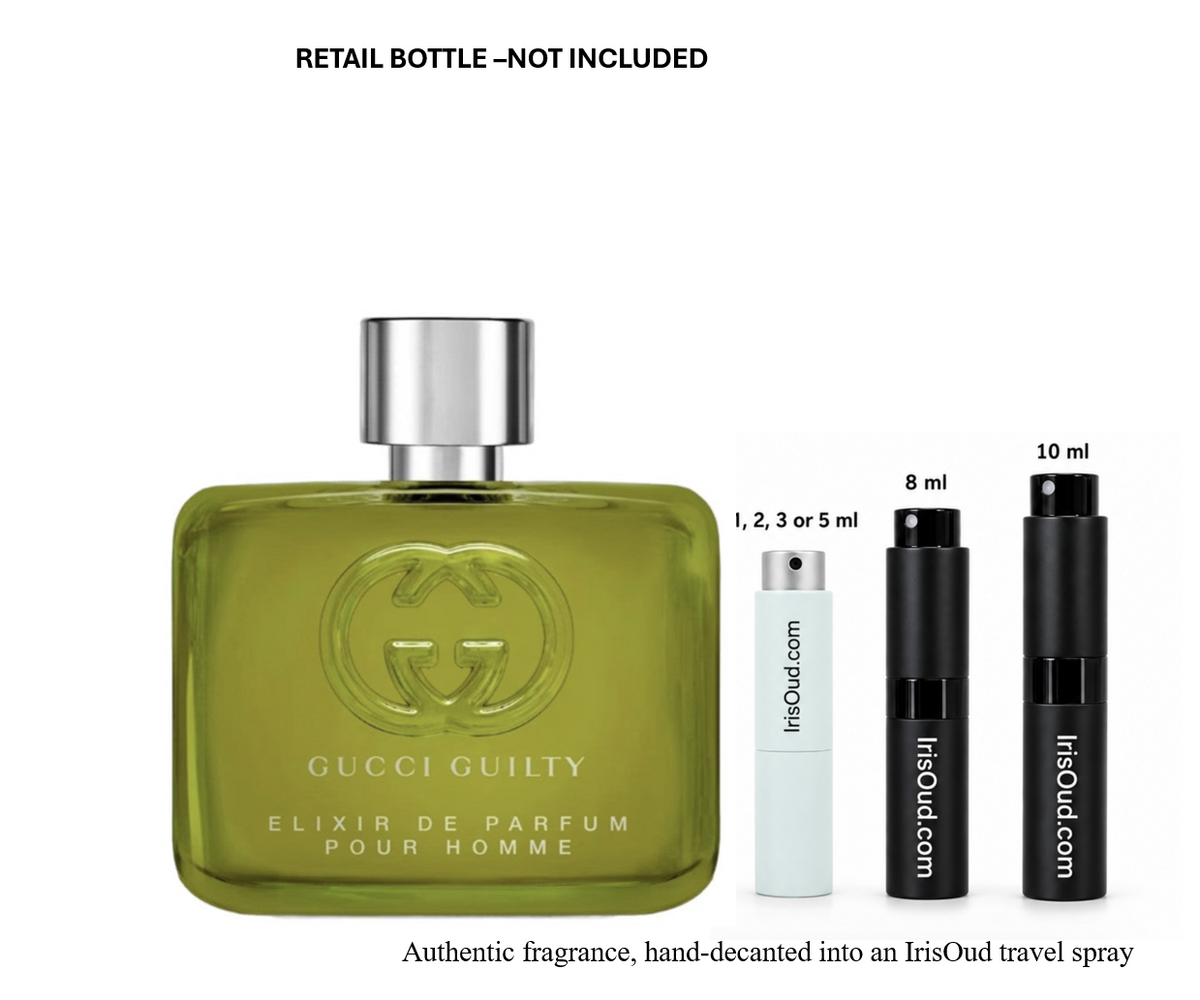 Gucci Guilty Elixir de Parfum pour Homme Travel Spray Decant