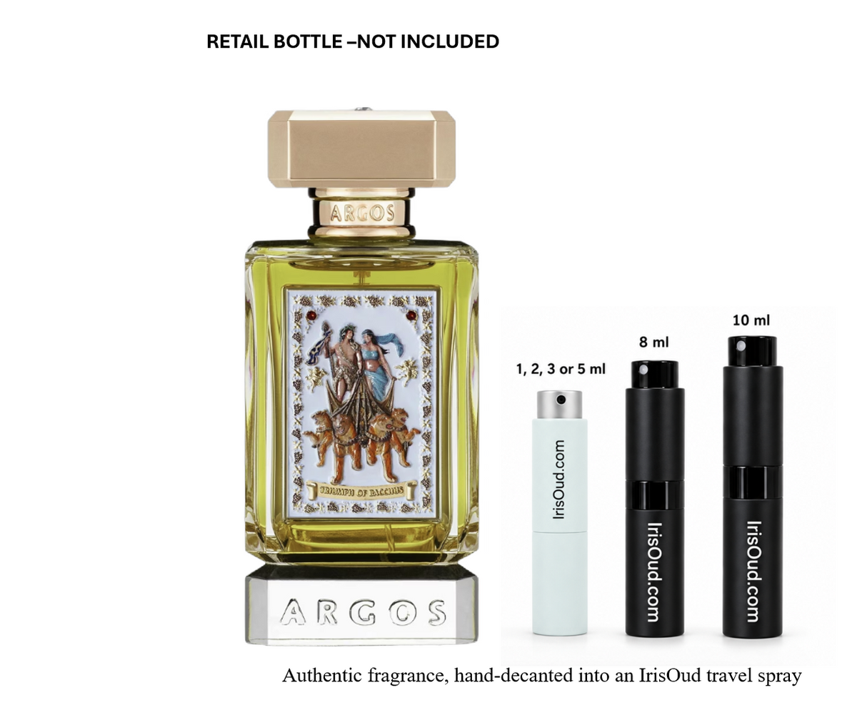 Argos Triumph of Bacchus Extrait de Parfum Travel Spray Decant