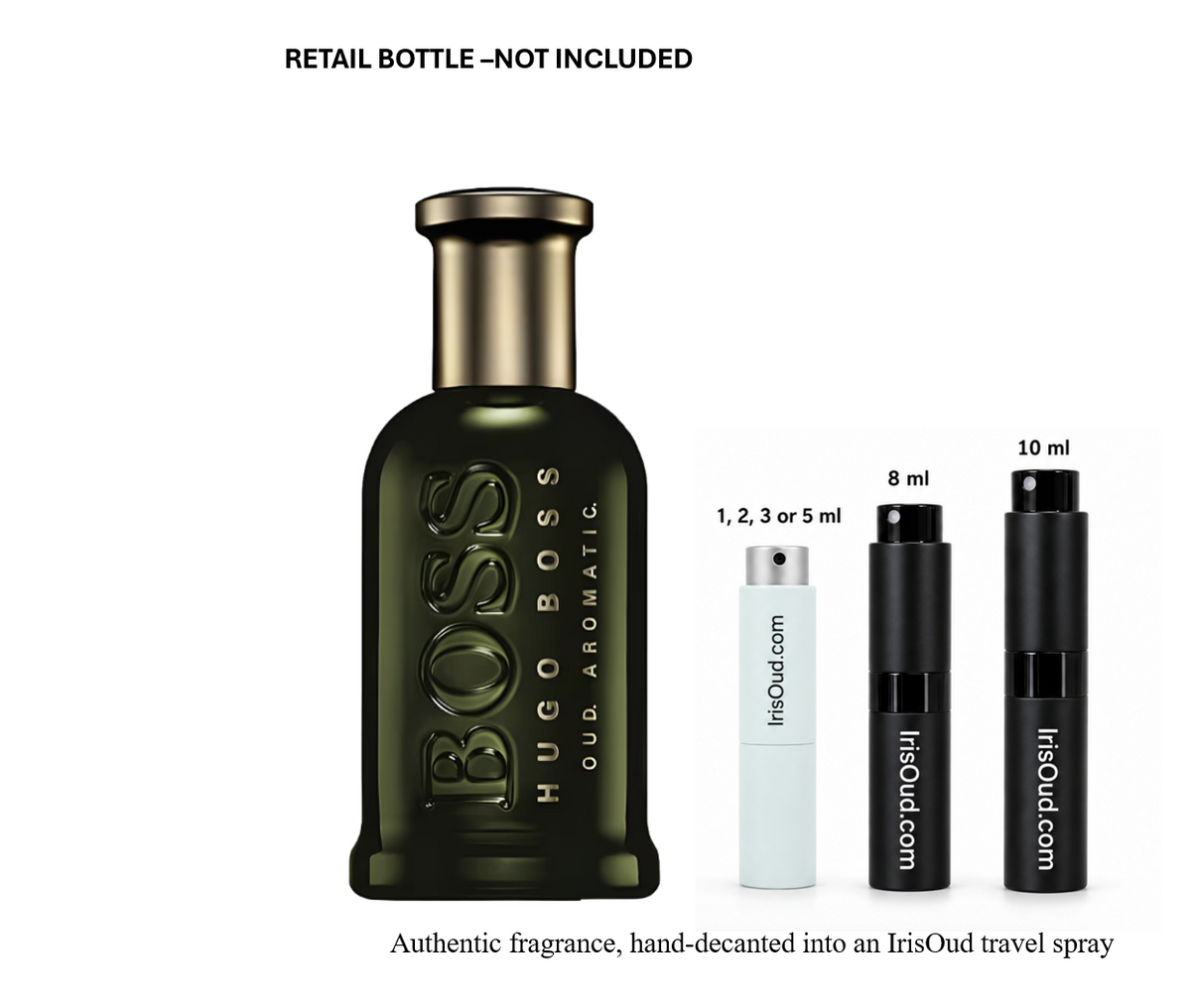 Boss Bottled Oud Aromatic EDP Discontinued Travel Spray Decant