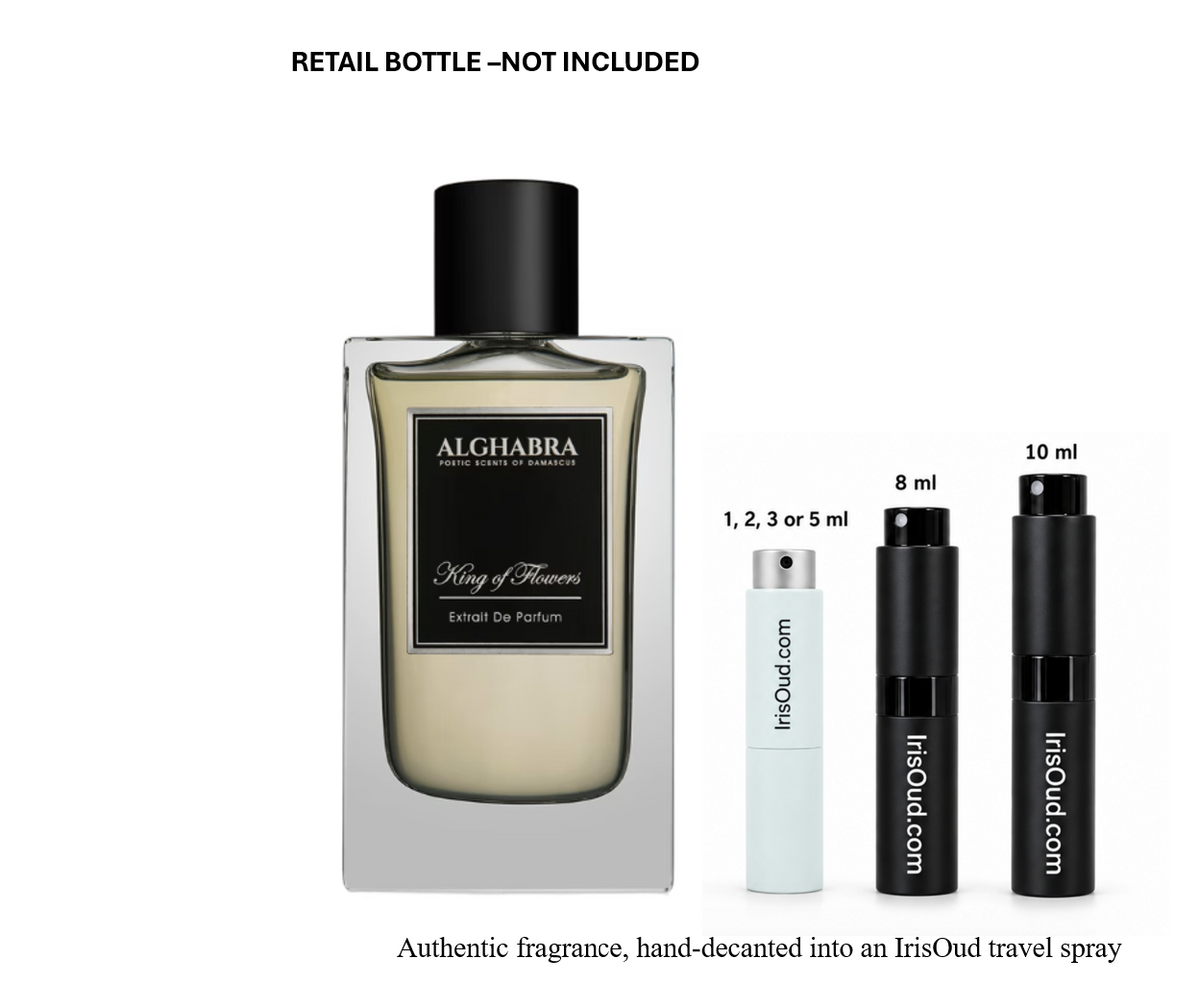 Alghabra Parfums King of Flowers Extrait Travel Spray Decant