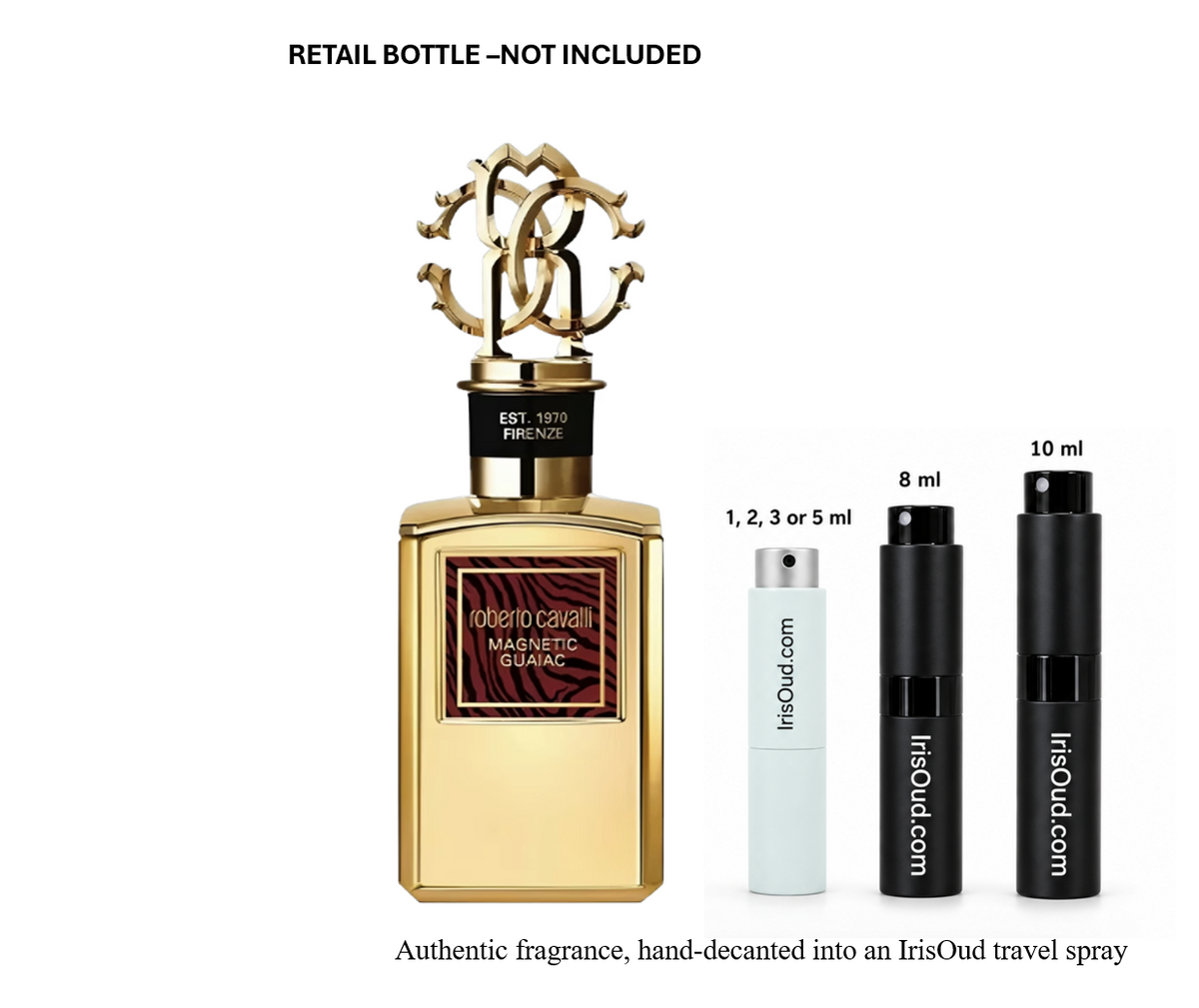 Roberto Cavalli Magnetic Guaiac EDP Travel Spray Decant