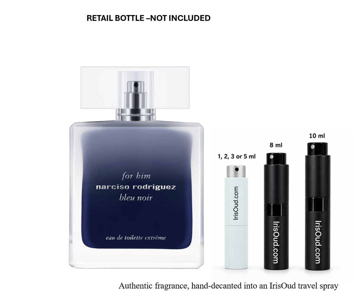 Narciso Rodriguez for Him Bleu Noir EDT Extreme Discontinued Travel Spray Decant