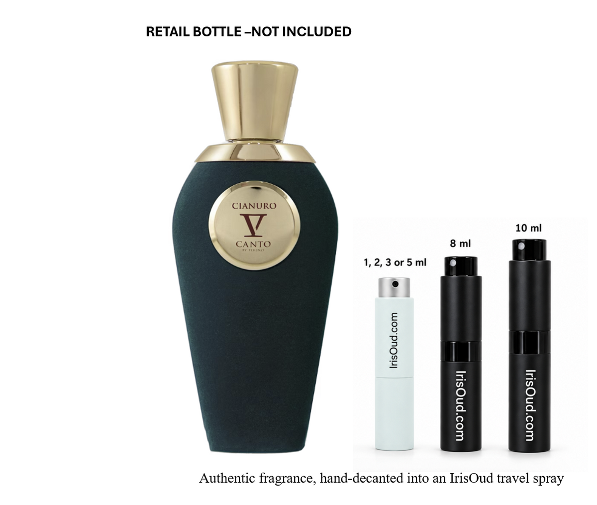 V Canto Cianuro Extrait Travel Spray Decant