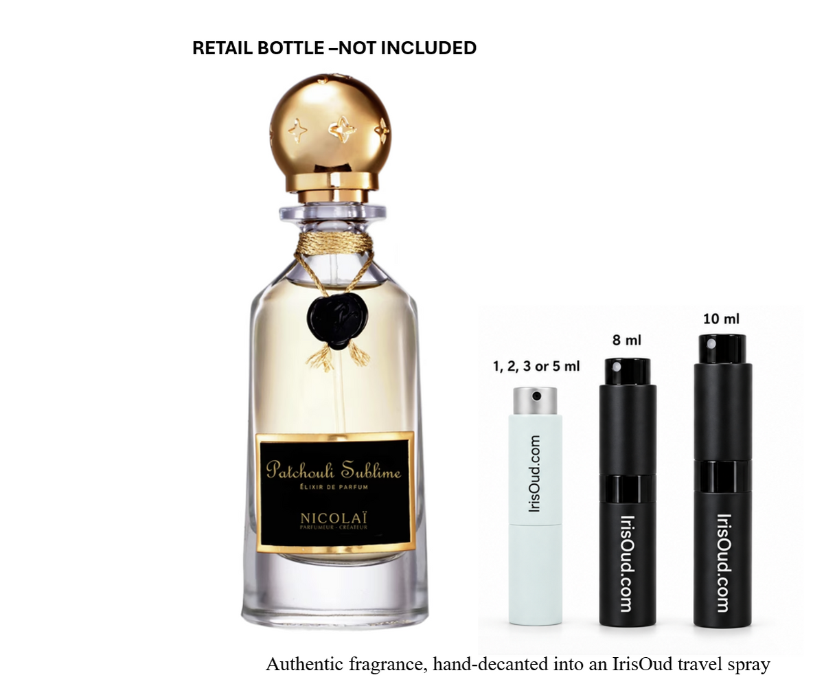 Nicolai Parfumeur Createur Patchouli Sublime Elixir Travel Spray Decant