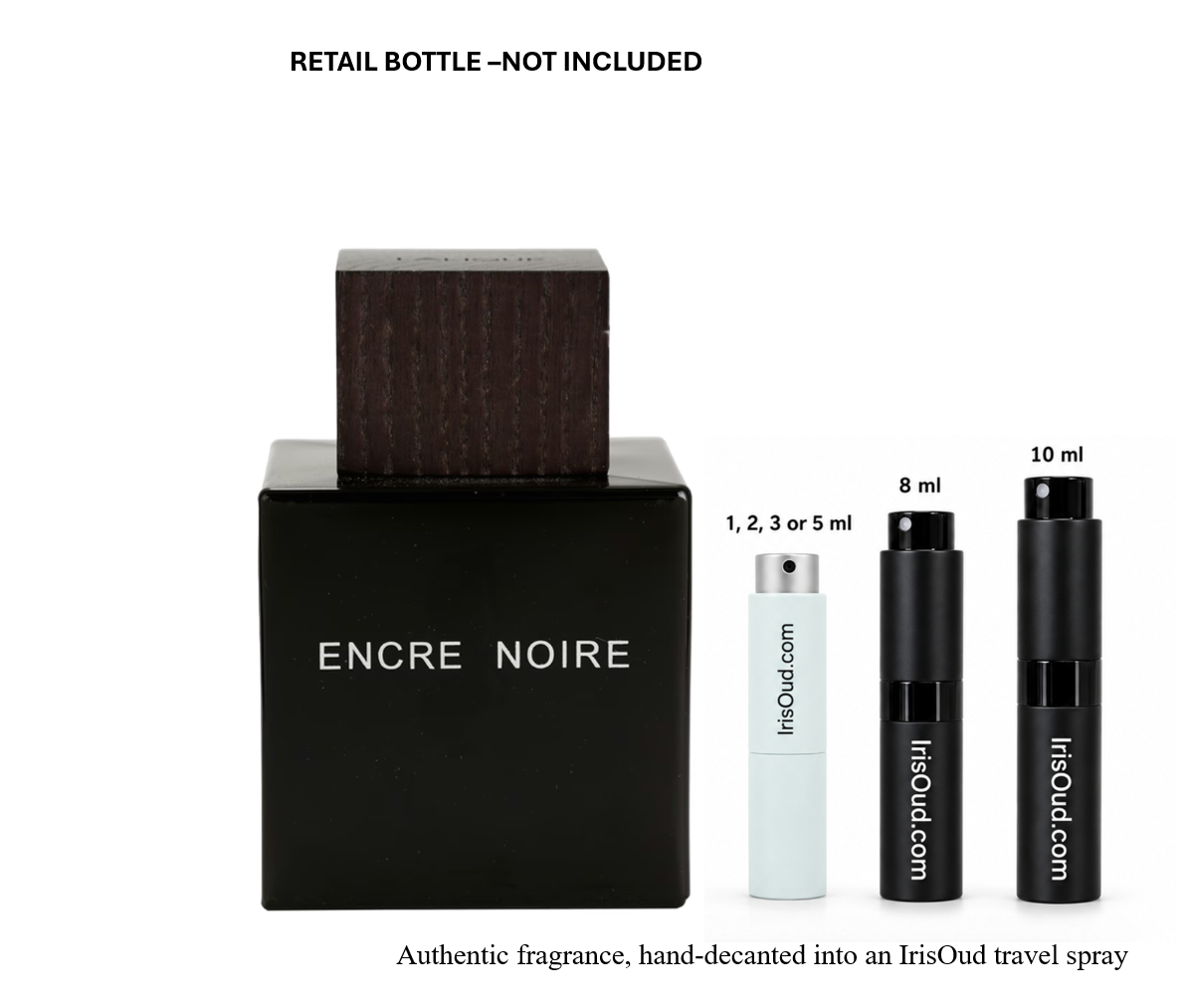 Lalique Encre Noire EDT Travel Spray Decant