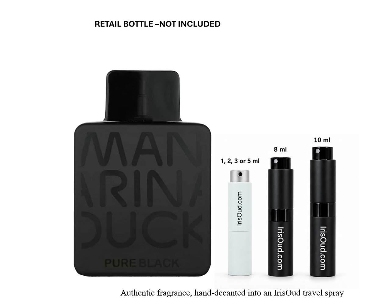 Mandarina Duck Pure Black EDT Travel Spray Decant