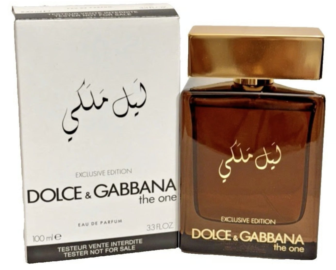 Dolce & Gabbana perfume bottle and packaging on a white background