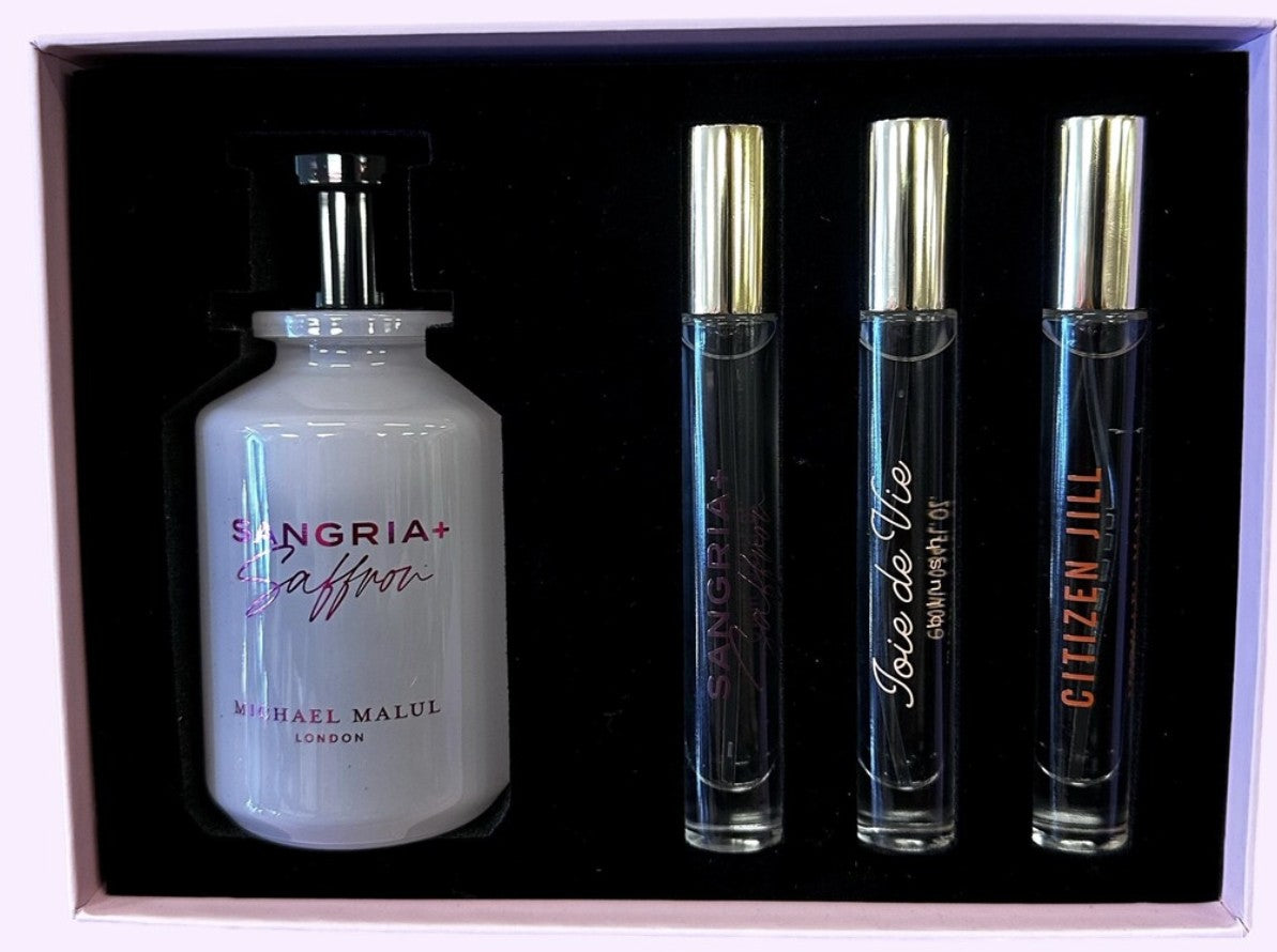 Michael Malul Sangria+Saffron 4-Piece gift Set