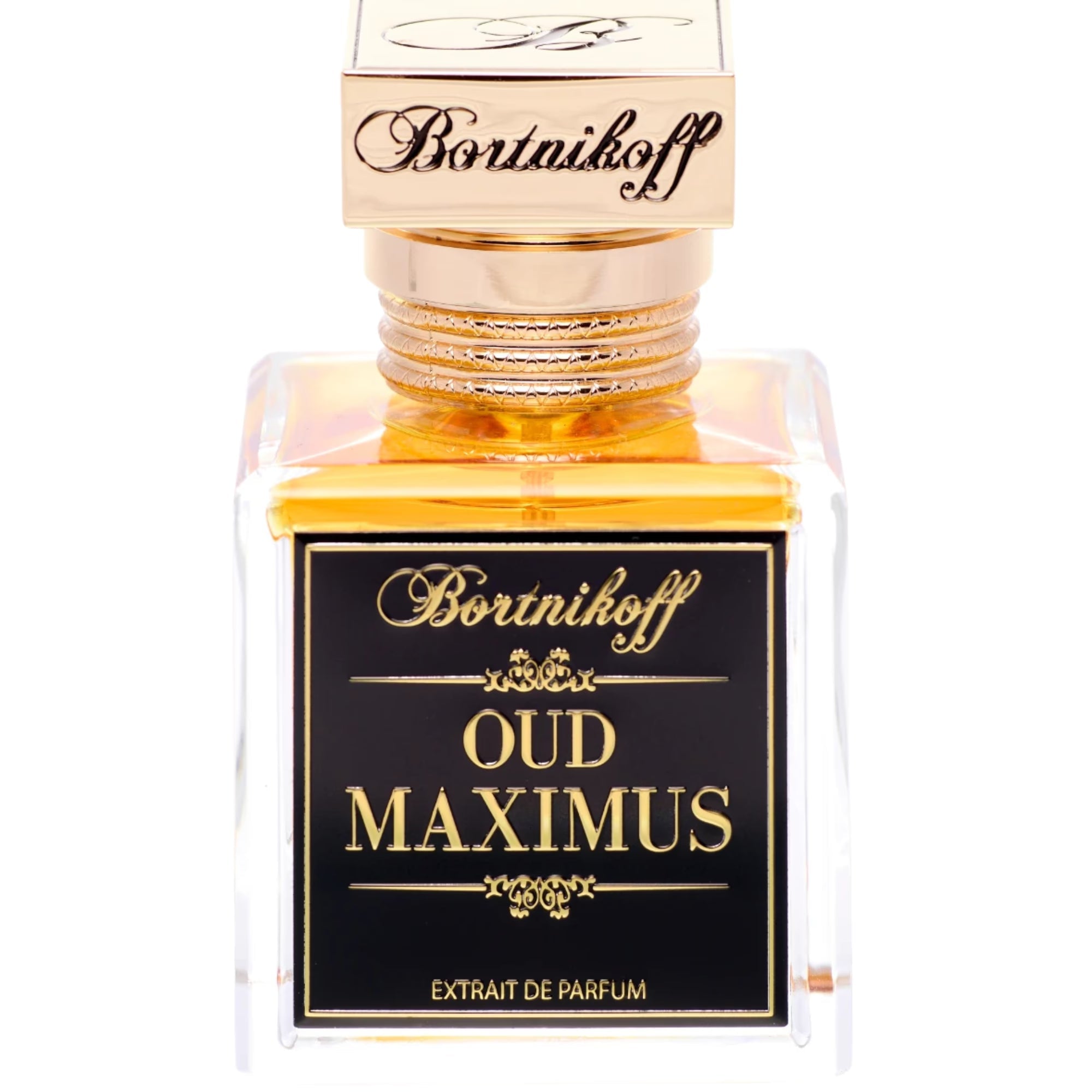 Bortnikhoff Oud Maximus perfume bottle on a white background