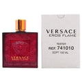 Versace Eros Flame perfume bottle and packaging on a white background